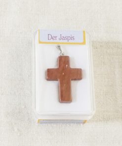 Jaspis Kreuz Anhänger